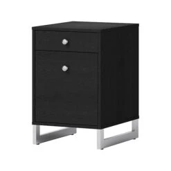 Whalen Asherton 2-Drawer Vertical File Cabinet, Letter/Legal, Inkwood Black, 19" (SPUS-ASHF-BM)