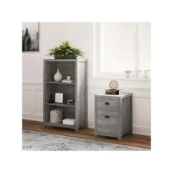 Whalen Fallbrook 2-Drawer Vertical File Cabinet, Letter/Legal, Smoked Ash, 20" (SPUS-FBSF-GM) -Office Supply Shop sp122204017 sc7