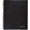 Cambridge Limited Professional Notebook, 8.85" X 11", Legal Ruled, 96 Sheets, Black (06100)