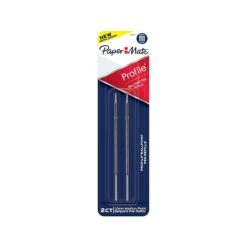 Paper Mate Profile Ballpoint Pen Refill, Medium Point, Black Ink, 2/Pack (2130521)