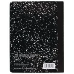 Mead Composition Notebook, 9.75" X 7.5", Wide Ruled, 100 Sheets, Black Marble (09910) -Office Supply Shop sp125996311 sc7