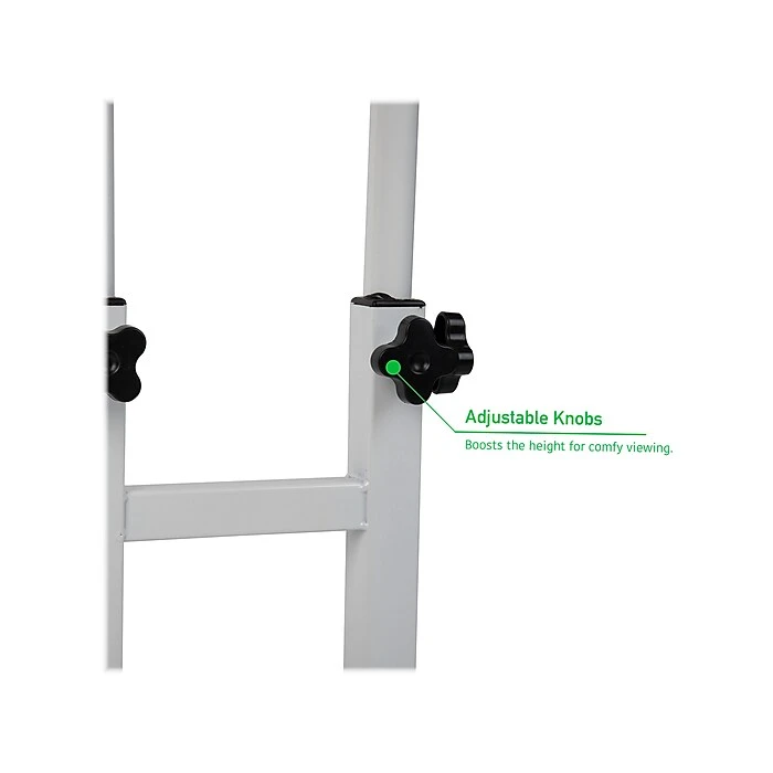 Mind Reader 30-44"H Wood Adjustable Desk, White (SDROLLXL-WHT) Mind Reader 30-44"H Wood Adjustable Desk, White (SDROLLXL-WHT) -Office Supply Shop sp126585181 sc7