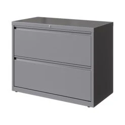 Hirsh HL10000 Series 2-Drawer Lateral File Cabinet, Locking, Letter/Legal, Arctic Silver, 36" (23744) -Office Supply Shop sp126585447 sc7