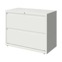 Hirsh HL10000 Series 2-Drawer Lateral File Cabinet, Locking, Letter/Legal, White, 36" (23700) -Office Supply Shop sp126688846 sc7