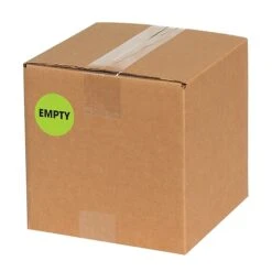 Tape Logic 2" Circle "Empty" Label, Fluorescent Green, 500/Roll -Office Supply Shop sp127288447 sc7