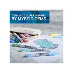 Sharpie Permanent Markers, Fine Tip, Mystic Gem Assorted Inks, 5/Pack (2136773) -Office Supply Shop sp128065565 sc7