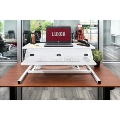 Luxor CVTR PRO Series 32"W Adjustable Desk Riser, White (CVTR PRO-WH) -Office Supply Shop sp129135816 sc7