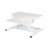 Luxor CVTR PRO Series 32"W Adjustable Desk Riser, White (CVTR PRO-WH)