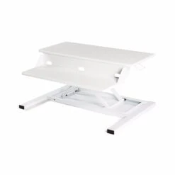 Luxor CVTR PRO Series 32"W Adjustable Desk Riser, White (CVTR PRO-WH)