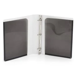 Poppin Standard 1" 3-Ring Binder, Dark Gray, 6/Pack (108671) -Office Supply Shop sp129820034 sc7 1