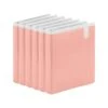 Poppin Standard 1" 3-Ring Pocket Binder, Blush, 6/Pack (108670)