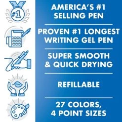 Pilot G2 Retractable Gel Pens, Ultra Fine Point, Blue Ink, Dozen (31278) -Office Supply Shop sp130855909 sc7 4