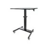 Mobile Standing Desk - Portable Sit-Stand Ergonomic Height Adjustable Cart On Wheels - Rolling Computer/Laptop Workstation