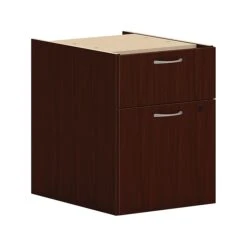 HON Mod 2-Drawer Vertical File Cabinet, Hanging Pedestal, Letter/Legal, Traditional Mahogany, 20" (HONPLPHBFLT1)
