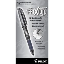 Pilot FriXion Point Erasable Gel Pens, Extra Fine Point, Black Ink, Dozen (31573) -Office Supply Shop sp134165671 sc7 1
