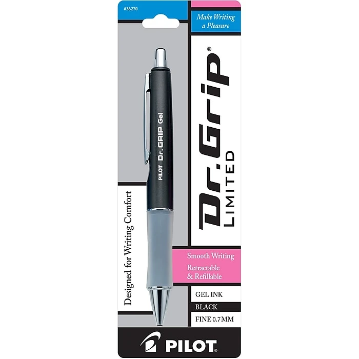 Pilot Dr. Grip Ltd. Retractable Gel Pen, Fine Point, Black Ink (36270) Pilot Dr. Grip Ltd. Retractable Gel Pen, Fine Point, Black Ink (36270) -Office Supply Shop sp134584154 sc7
