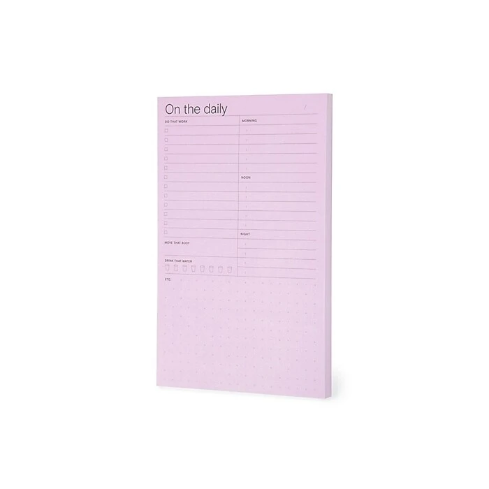 Noted by Post-it® Brand, Daily Planner Pad, Pink, 4.9" x 7.7", 100 Sheets/Pad, 1 Pad (NTD-58-PK) 3M Noted By Post-it® Brand, Daily Planner Pad, Pink, 4.9" X 7.7", 100 Sheets/Pad, 1 Pad (NTD-58-PK) -Office Supply Shop sp135289796 sc7