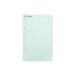 3M Noted By Post-it® Brand, Weekly Planner Pad, Turquoise, 4.9" X 7.7", 100 Sheets/Pad, 1 Pad (NTD-58-TQ)