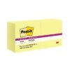Post-it® Super Sticky Notes, 3" X 3", Canary Yellow, 90 Sheets/Pad, 12 Pads/Pack (654-12SSCY)