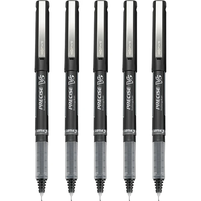 Pilot Precise V5 Rollerball Pens, Extra Fine Point, Black Ink, 5/Pack (26010) Pilot Precise V5 Rollerball Pens, Extra Fine Point, Black Ink, 5/Pack (26010) -Office Supply Shop sp135695468 sc7