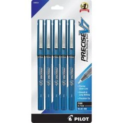 Best Seller 15 Pilot Precise V7 Rollerball Pens, Fine Point, Blue Ink, 5/Pack (26021)