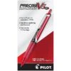 Pilot Precise V5 RT Retractable Rollerball Pens, Extra Fine Point, Red Ink, Dozen (26064)