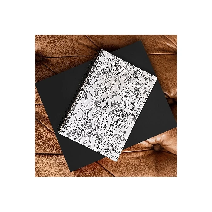 DENY Designs Linear Feminine Essence by Marta Barragan Camarasa Notebook, 5.5" x 8.25", Dotted, 40 Sheets, White/Black DENY Designs Linear Feminine Essence By Marta Barragan Camarasa Notebook, 5.5" X 8.25", Dotted, 40 Sheets, White/Black -Office Supply Shop sp143470638 sc7