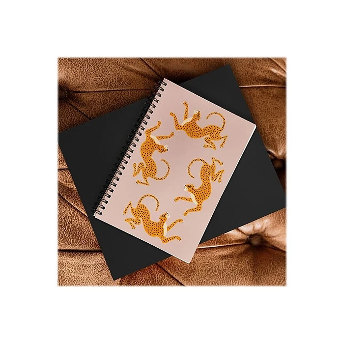 DENY Designs Leopard Race Pink by Megan Galante Notebook, 5.5" x 8.25", Dotted, 40 Sheets, Pink (72874-nobs01) DENY Designs Leopard Race Pink By Megan Galante Notebook, 5.5" X 8.25", Dotted, 40 Sheets, Pink (72874-nobs01) -Office Supply Shop sp143470670 sc7