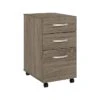 Bush Business Furniture Studio C 3 Drawer Mobile File Cabinet, Modern Hickory (SCF216MHSU)