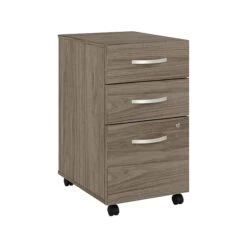 Bush Business Furniture Studio C 3 Drawer Mobile File Cabinet, Modern Hickory (SCF216MHSU)