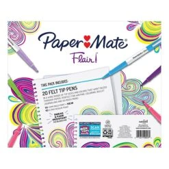 Paper Mate Flair Felt Pens, Bold/Medium Point, Assorted Color Inks, 20/Pack (2158649) -Office Supply Shop sp144158068 sc7