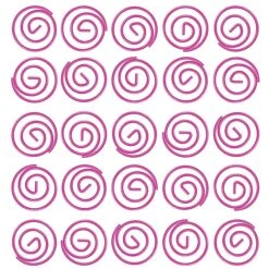 JAM Paper Colored Circular Paper Clips, Round Paperclips, Hot Pink Fuchsia, 2 Packs Of 50 (2187136B) -Office Supply Shop sp145003477 sc7