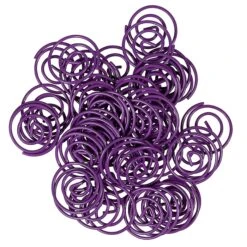 JAM Paper Colored Circular Paper Clips, Round Paperclips, Purple, 2 Packs Of 50 (2187137B) -Office Supply Shop sp145003480 sc7 1