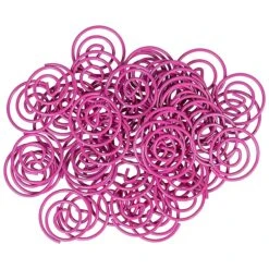 JAM Paper Colored Circular Paper Clips, Round Paperclips, Hot Pink Fuchsia, 2 Packs Of 50 (2187136B) -Office Supply Shop sp145003926 sc7