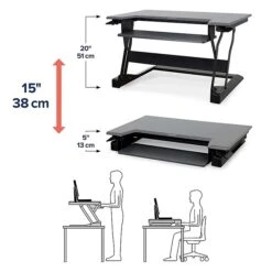 Ergotron WorkFit-T 35"W Adjustable Riser (33-397-085) -Office Supply Shop sp147485089 sc7