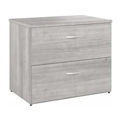 Bush Business Furniture Hybrid 2-Drawer Lateral File Cabinet, Letter/Legal, Platinum Gray, 36" (HYF136PGSU-Z)