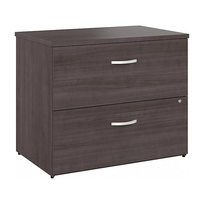 Bush Business Furniture Hybrid 2-Drawer Lateral File Cabinet, Letter/Legal, Storm Gray, 36" (HYF136SGSU-Z) Bush Business Furniture Hybrid 2-Drawer Lateral File Cabinet, Letter/Legal, Storm Gray, 36" (HYF136SGSU-Z) -Office Supply Shop sp147695951 sc7
