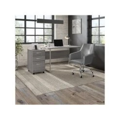 Bush Business Furniture Hybrid 3-Drawer Mobile File Cabinet, Letter/Legal, Platinum Gray, 20" (HYF216PGSU-Z) -Office Supply Shop sp147788144 sc7