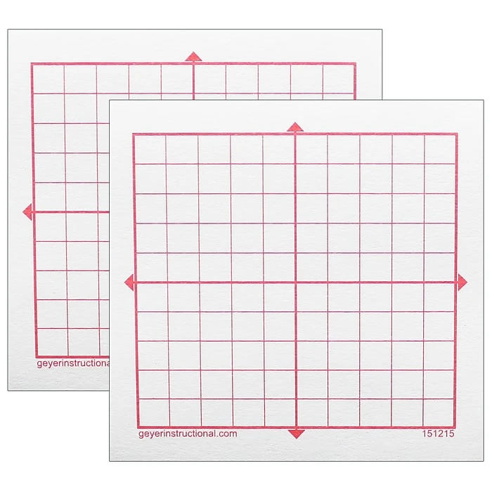 Geyer Instructional Graphing Sticky Notes, 3" x 3", White, XY Axis, 10 x 10 Grid, 4 Pads Per Pack, 2 Packs (GYR151215-2) Geyer Instructional Graphing Sticky Notes, 3" X 3", White, XY Axis, 10 X 10 Grid, 4 Pads Per Pack, 2 Packs (GYR151215-2) -Office Supply Shop sp148288404 sc7