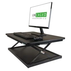 Uncaged Ergonomics CHANGEdesk 3"-14" Metal Adjustable Desk Riser, Black (CDMM-B) -Office Supply Shop sp148973726 sc7