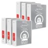 Bazic 1.5" 3-Ring View Binder, White, Pack Of 6 (BAZ3148-6)