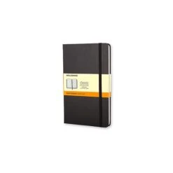 Moleskine Classic Notebook, Pocket, 3.5" X 5.5", Narrow Ruled, 96 Sheets, Black (701009)