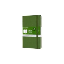 Moleskine Two-Go Professional Notebook, 4.5" X 6.9", Wide Ruled/Unruled, 72 Sheets, Grass Green (620190)
