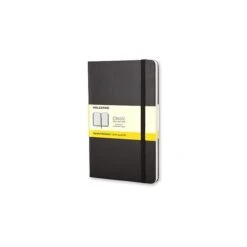 Moleskine Classic Notebook, 3.5" X 5.5", Quad Ruled, 96 Sheets, Black (MM712F)