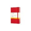 Moleskine Classic Hard Cover Pocket Notebook, 3.5" X 5.5", Narrow Ruled, 192 Sheets, Red (MM710RF)