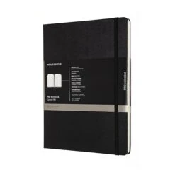 Moleskine Folio Professional Notebook, Extra Large, 96 Sheets, College Ruled, Black (891355)
