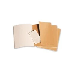 Moleskine Cahier Journals Kraft Brown, Blank 7 1/2 In. X 9 3/4 In. Pack Of 3, 120 Pages Each [Pack Of 3] (3PK-9788883705069) -Office Supply Shop sp152889619 sc7