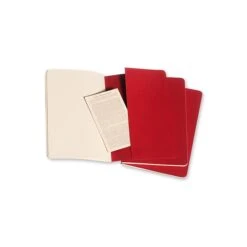 Moleskine Cahier Journals Red, Blank 5 In. X 8 1/4 In. Pack Of 3, 80 Pages Each [Pack Of 3] (3PK-9788862931038) -Office Supply Shop sp152889623 sc7
