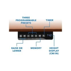 Mount-It! 30"-49"H Adjustable Electric Sit-Stand Desk, Brown/Black (MI-18065) -Office Supply Shop sp161382665 sc7