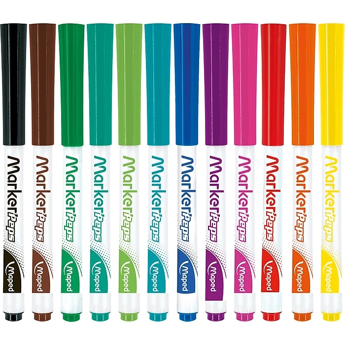 Maped® Marker 'Peps Dry Erase Markers School Pack, Bullet Tip, Assorted Colors, Pack of 168 (MAP741804) Maped® Marker 'Peps Dry Erase Markers School Pack, Bullet Tip, Assorted Colors, Pack Of 168 (MAP741804) -Office Supply Shop sp161459579 sc7